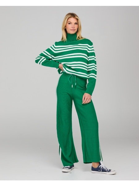 Boom Shankar Zena Pant - Green Stripe