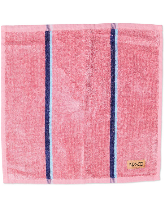 Kip and Co Blushing Stripe Bamboo Terry Face Washer