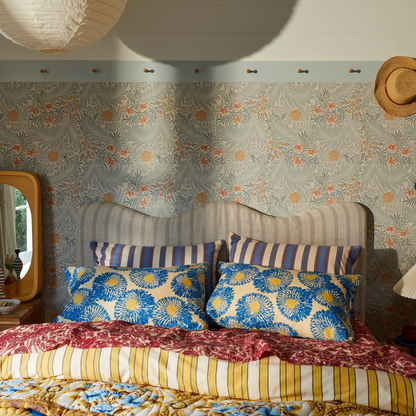 Sage & Clare Isabella Linen Pillowcase Set - Azure