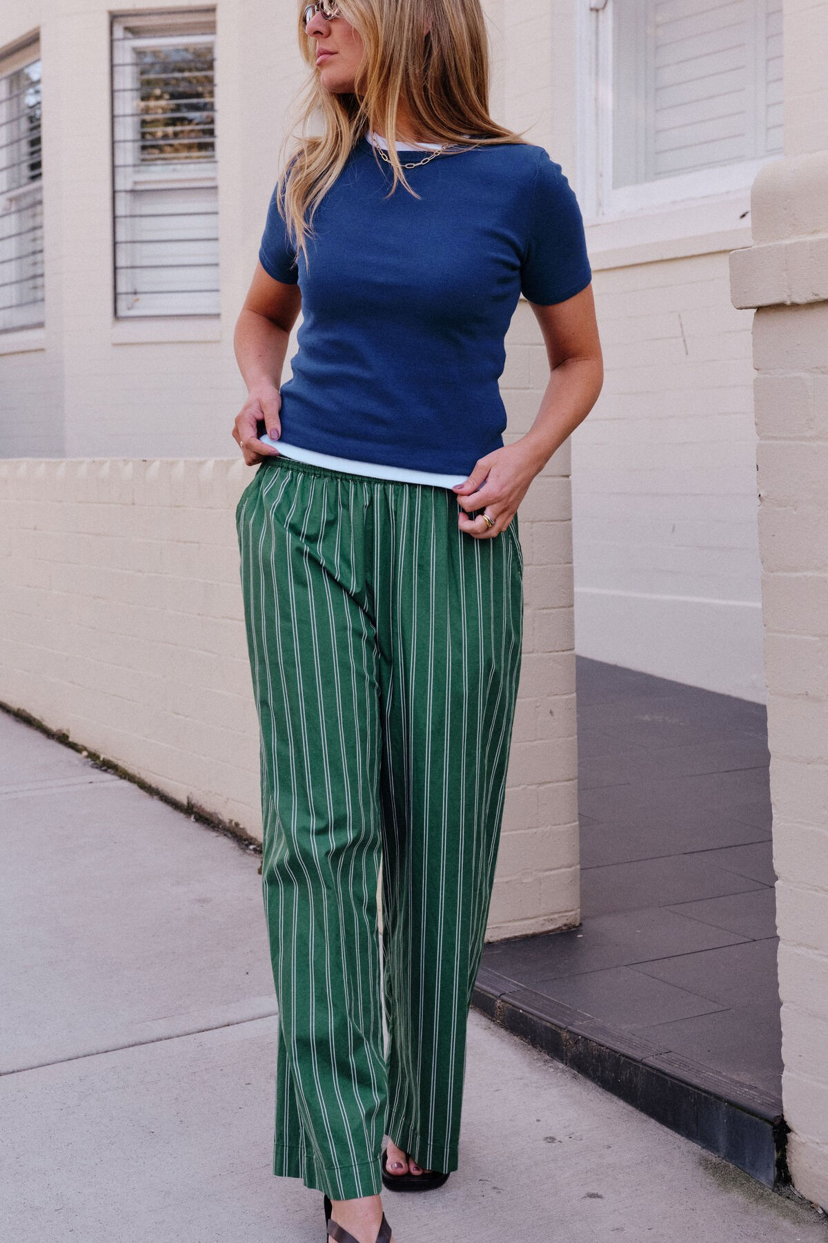 Ceres Life Luella Rib Tee - Prussian Blue