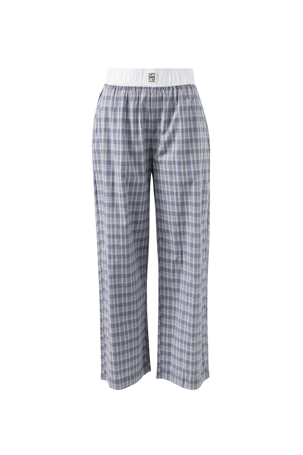 Ceres Life The Lounge Pant - Blue Chocolate Check