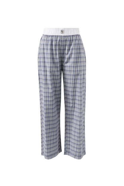 Ceres Life The Lounge Pant - Blue Chocolate Check