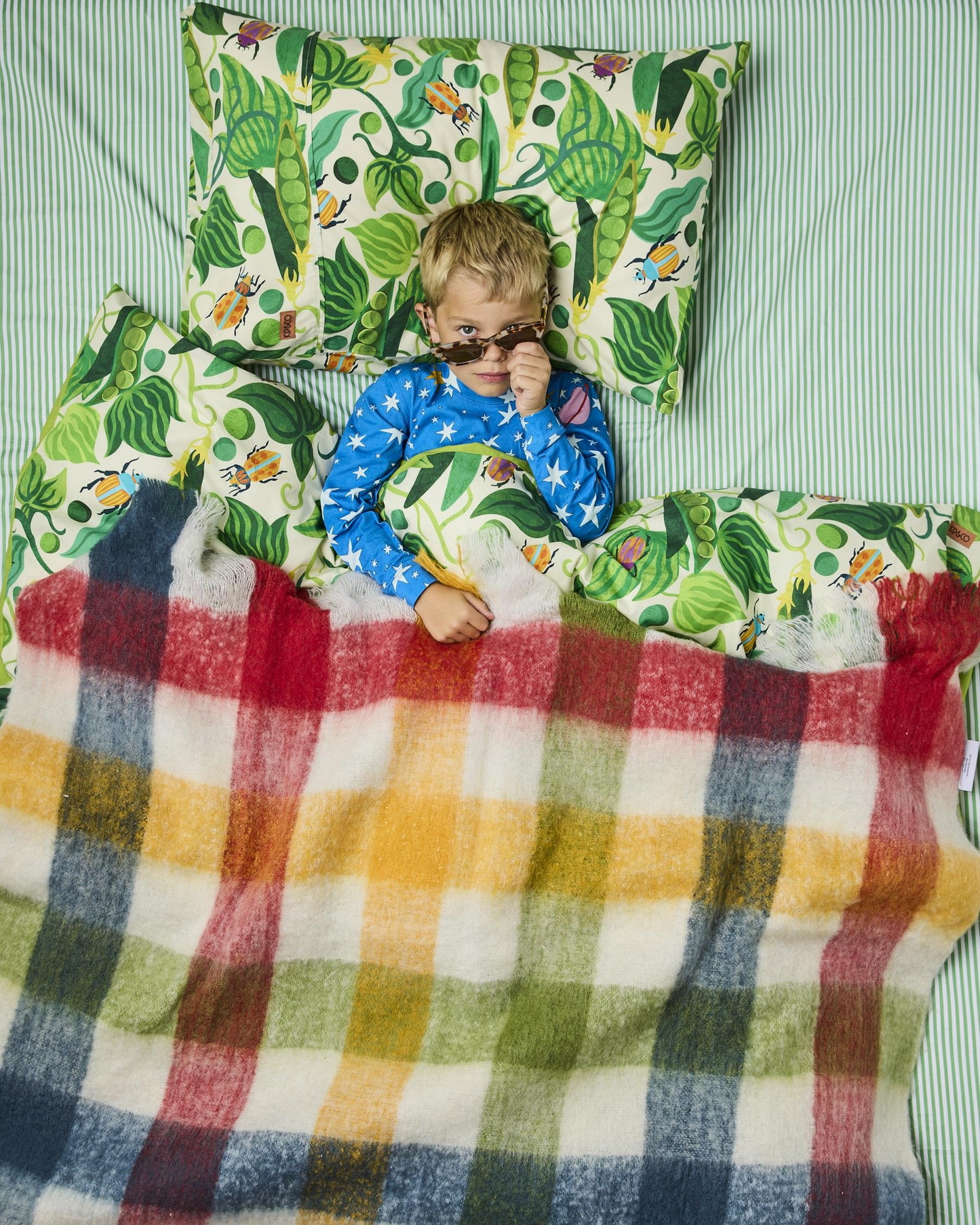 Kip and Co Cabin Tartan Cosy Blanket - One Size