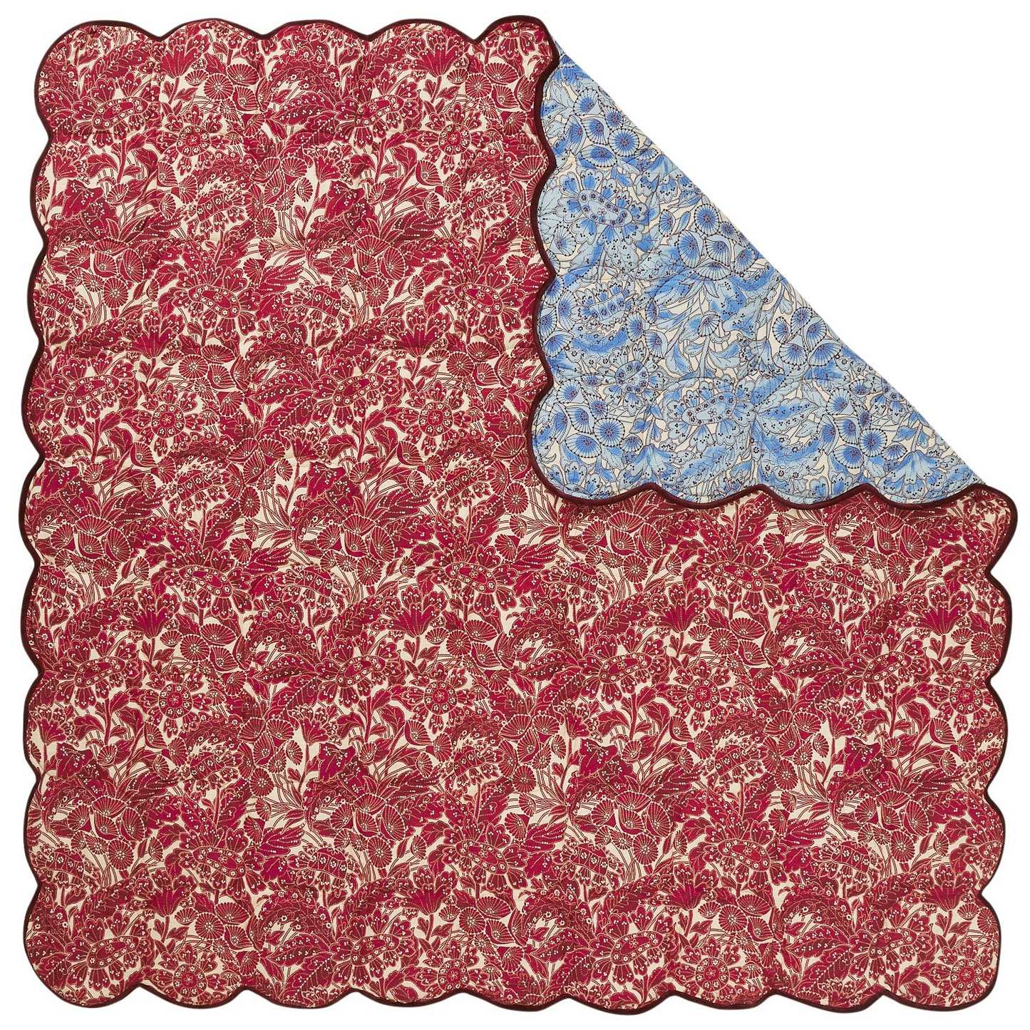 Sage and Clare Lucia Scalloped Coverlet