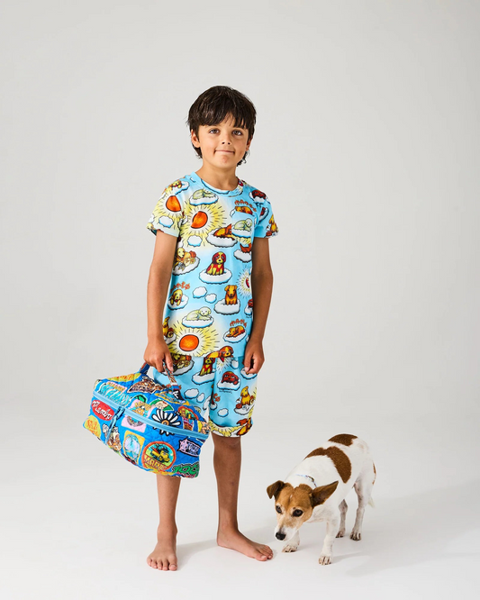 Kip&Co x Mambo Sticker Club Quilted Cotton Toiletry Case