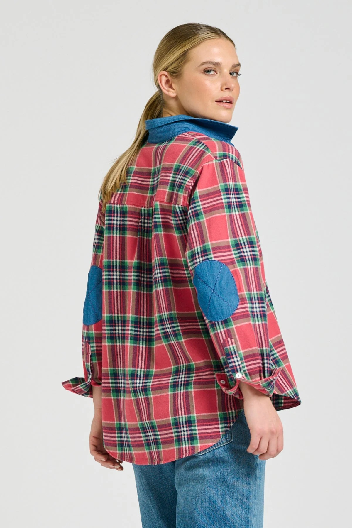 Shirty Helena Shirt - Rose Plaid