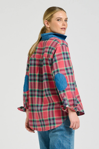 Shirty Helena Shirt - Rose Plaid