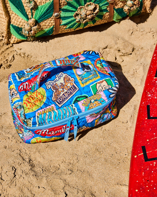 Kip&Co x Mambo Sticker Club Quilted Cotton Toiletry Case
