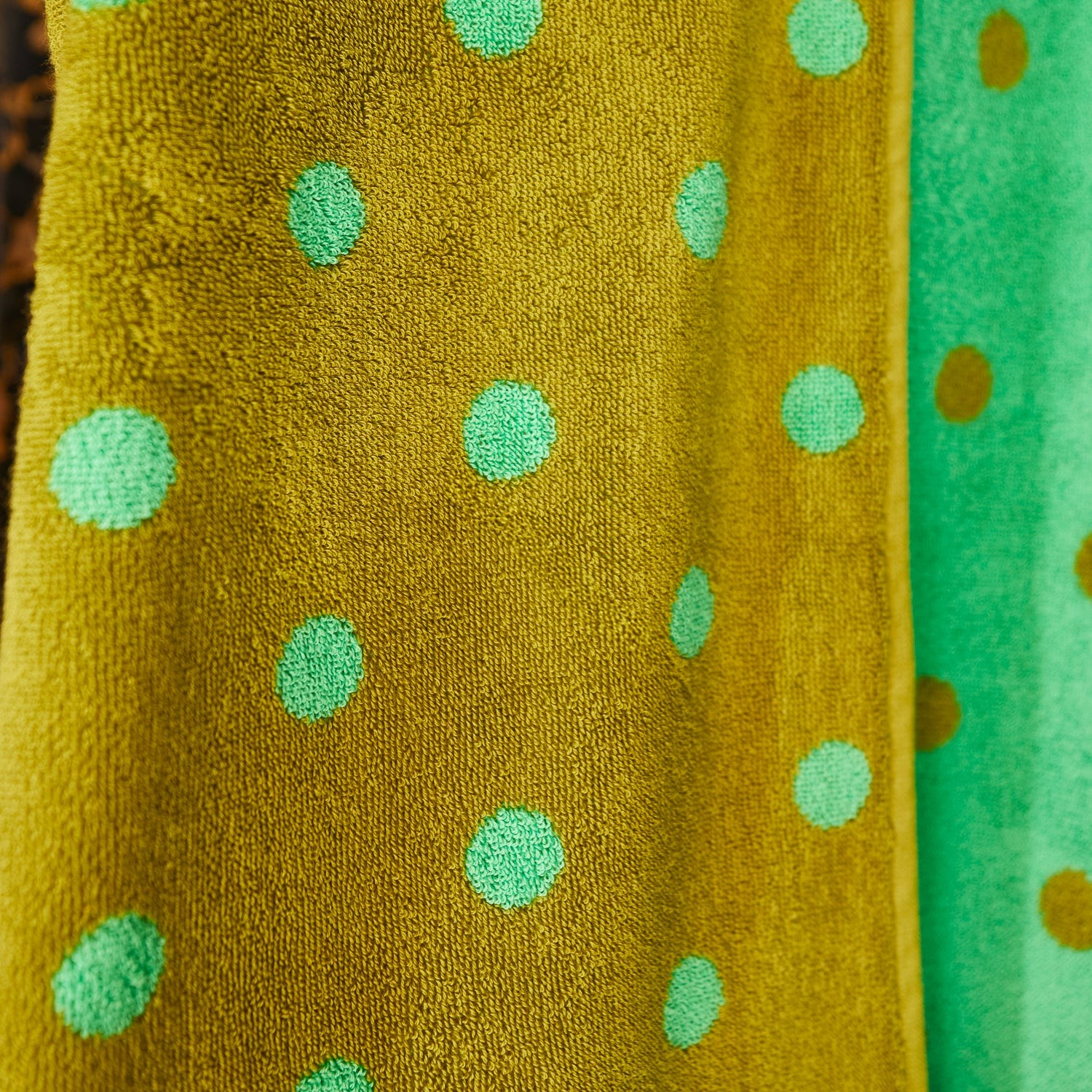 Sage & Clare soft cotton terry bath towel juniper green