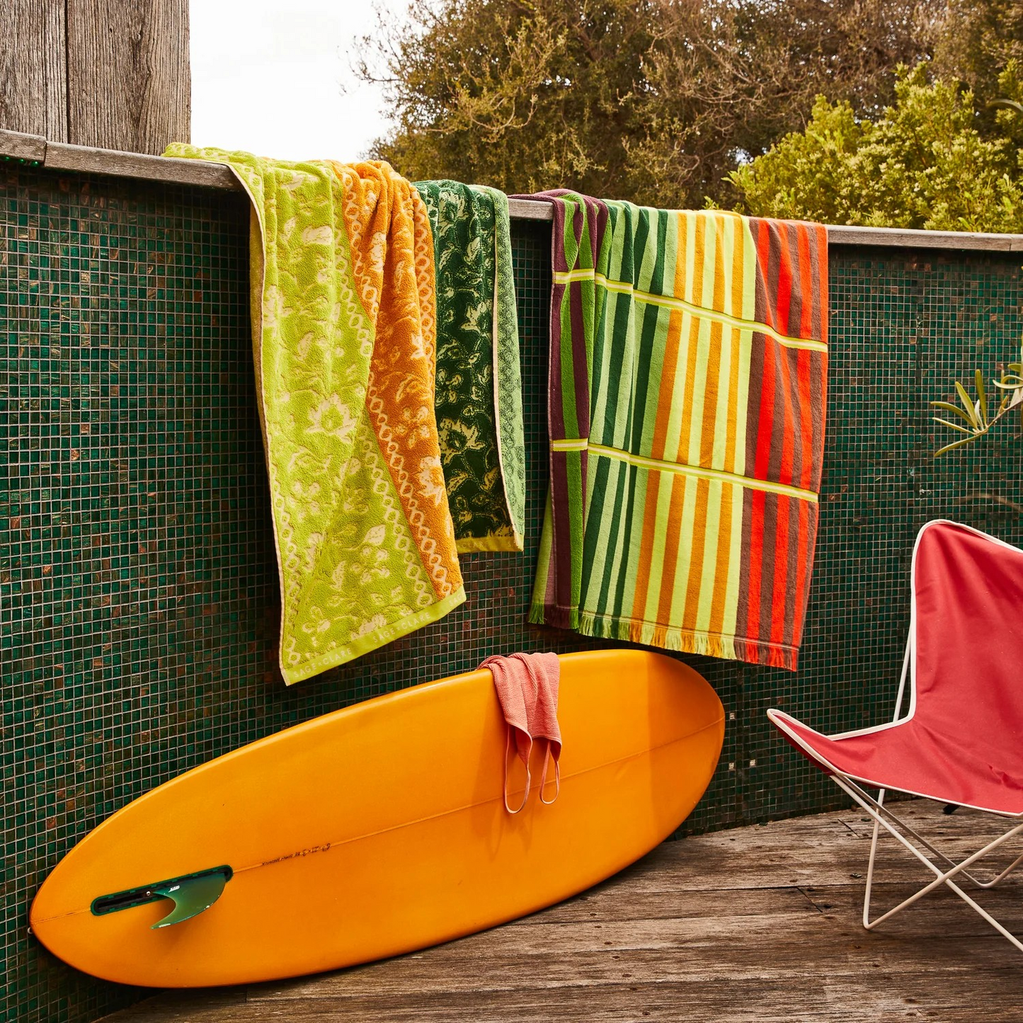 Sage & Clare Chiara Bath Sheet - Zest