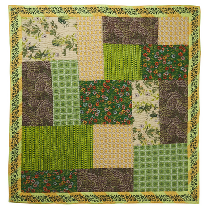 Sage & Clare Clarice Patchwork Bedcover - Key Lime