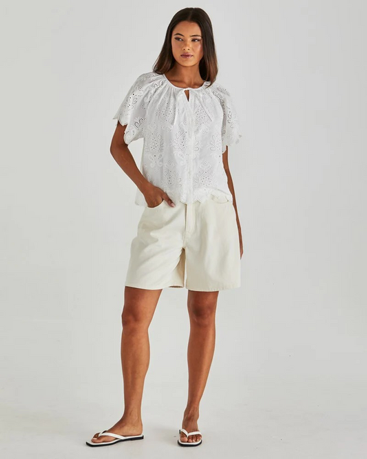 Sass Ani Blouse White