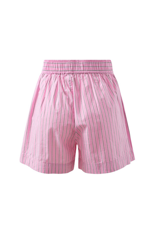 Mila Short Hibiscus Pink Triple Stripe