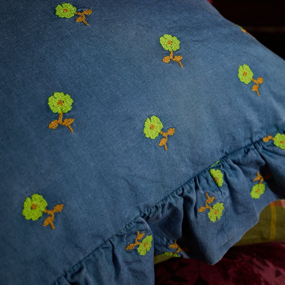 Sage & Clare Anneliese Ruffle Pillowcase - Peridot